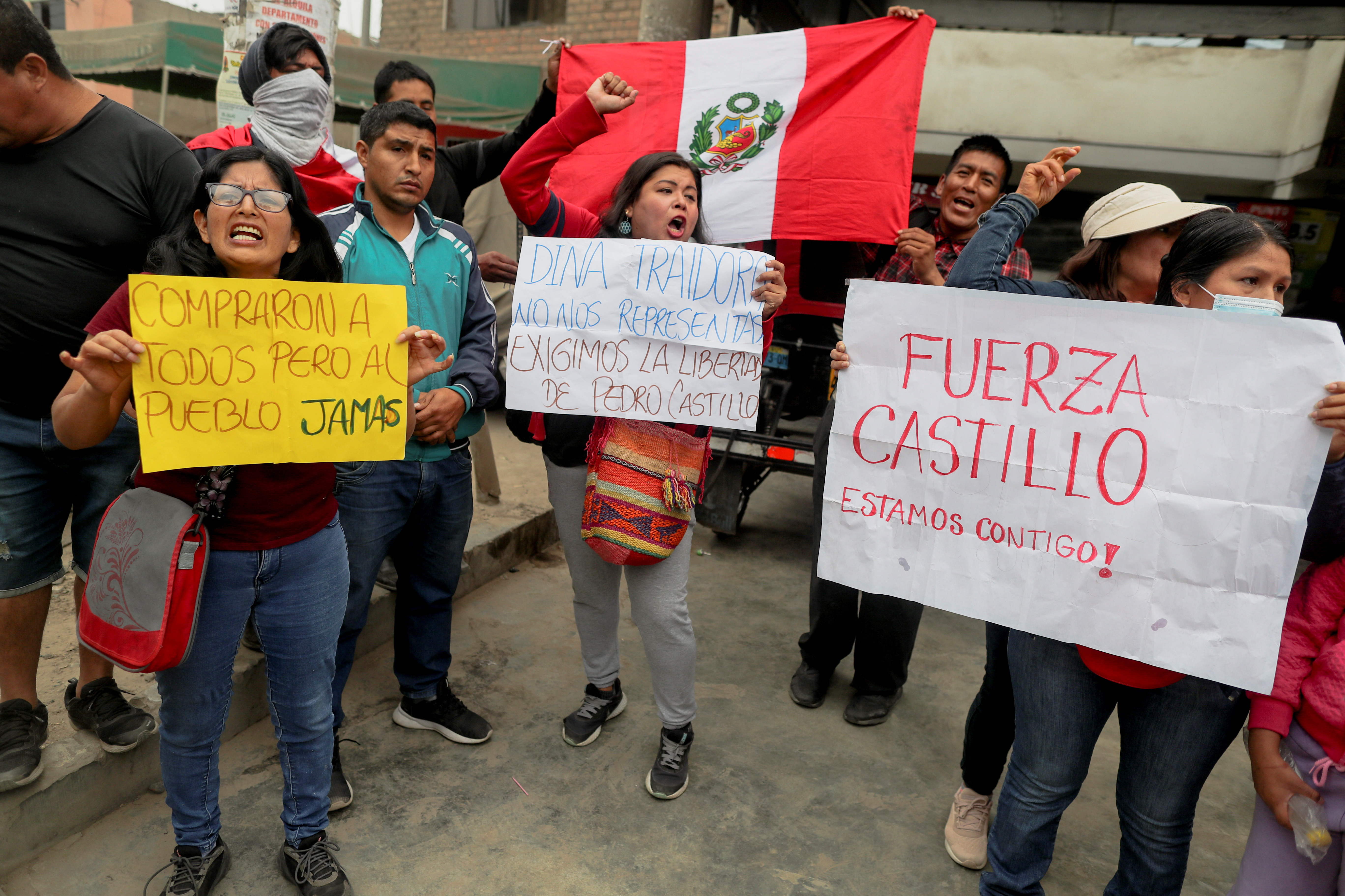 View outside Barbadillo police penitentiary where ousted President Castillo has been detained in Lima