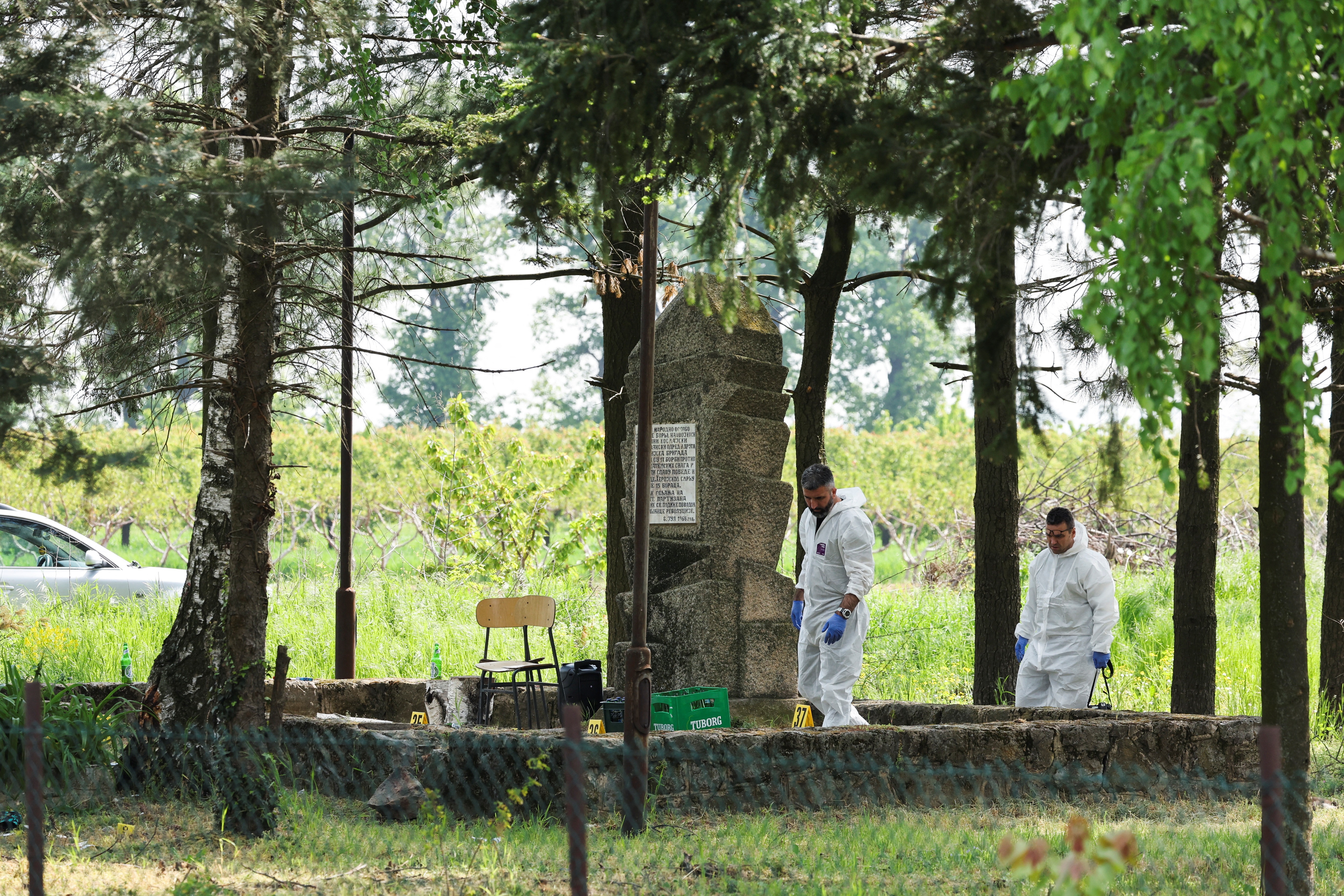 Aftermath of shooting in Malo Orasje