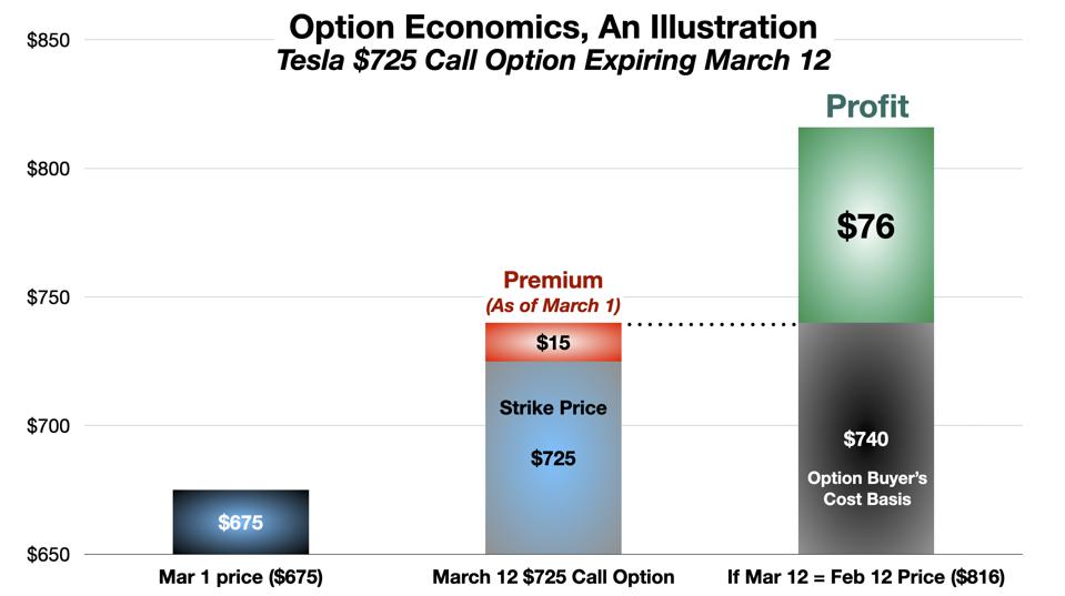 Option Economics – a Tesla Call